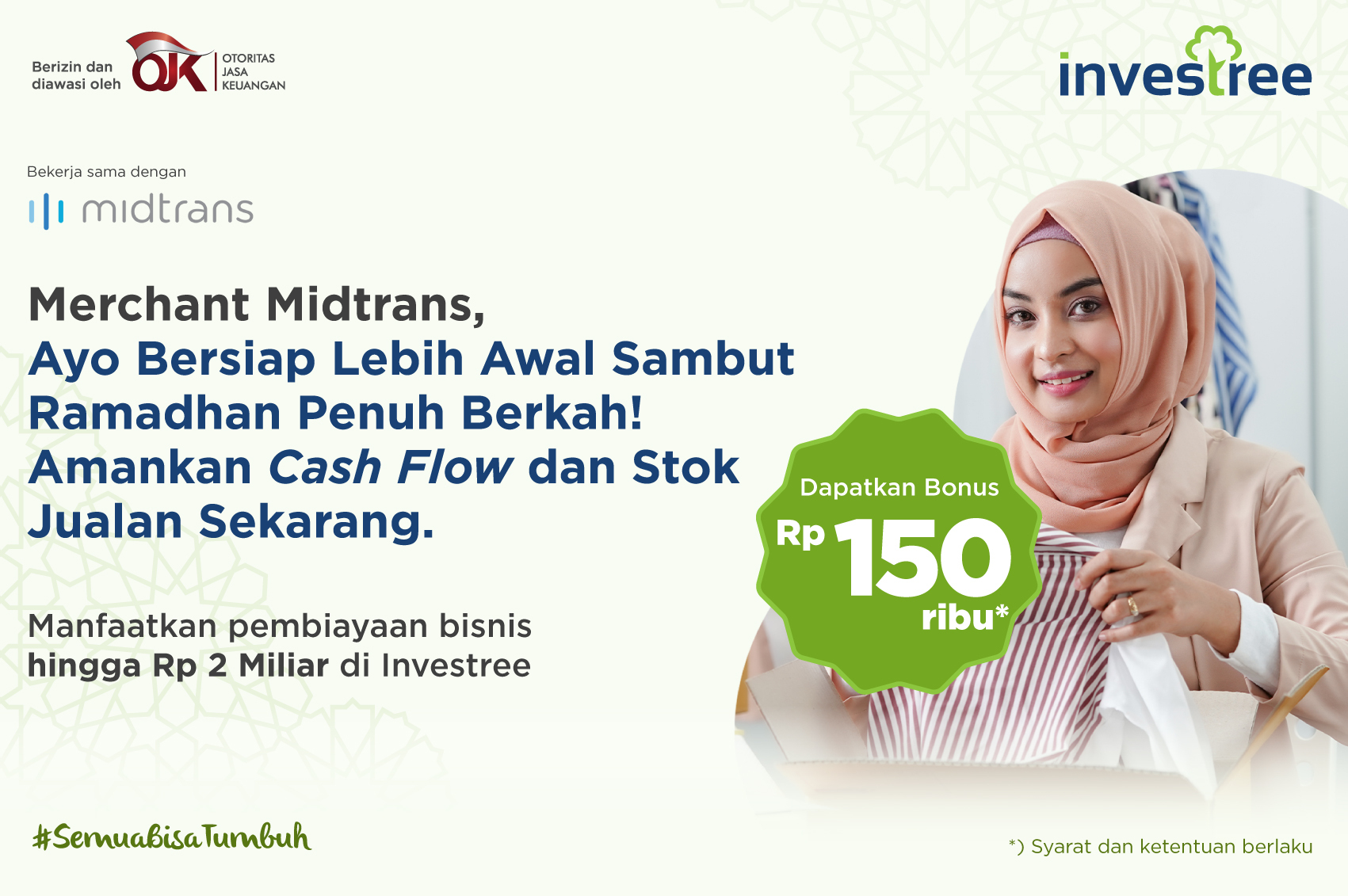 Investree Ajak Masyarakat Tumbuh dengan Berkah Menyambut Ramadhan dan Lebaran
