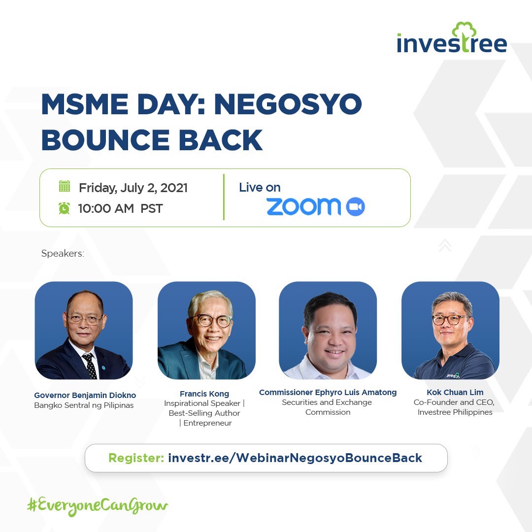 Investree Philippines Hosts a Virtual Negosyo Bounce Back Series for MSMEs